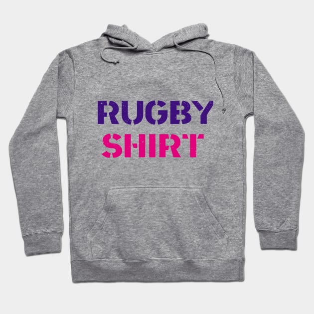 rugby shirt Hoodie by JUST BE COOL